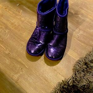 Purple sequin Ugg boots